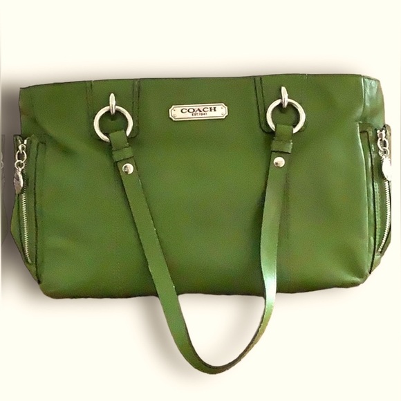Coach satchel bag green - Picture 1 of 10